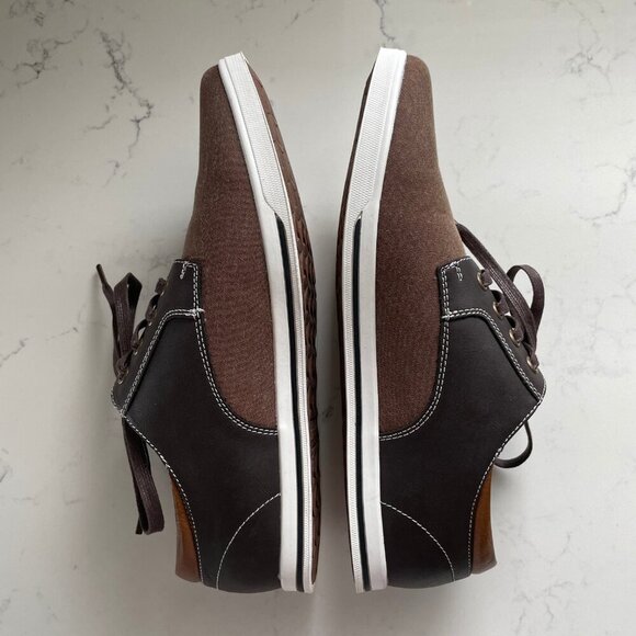 Bruno Marc Rivera Lo Cut Lace Up Casual Oxford Inspired Sneaker Shoes Brown Sz 8 - Picture 4 of 13
